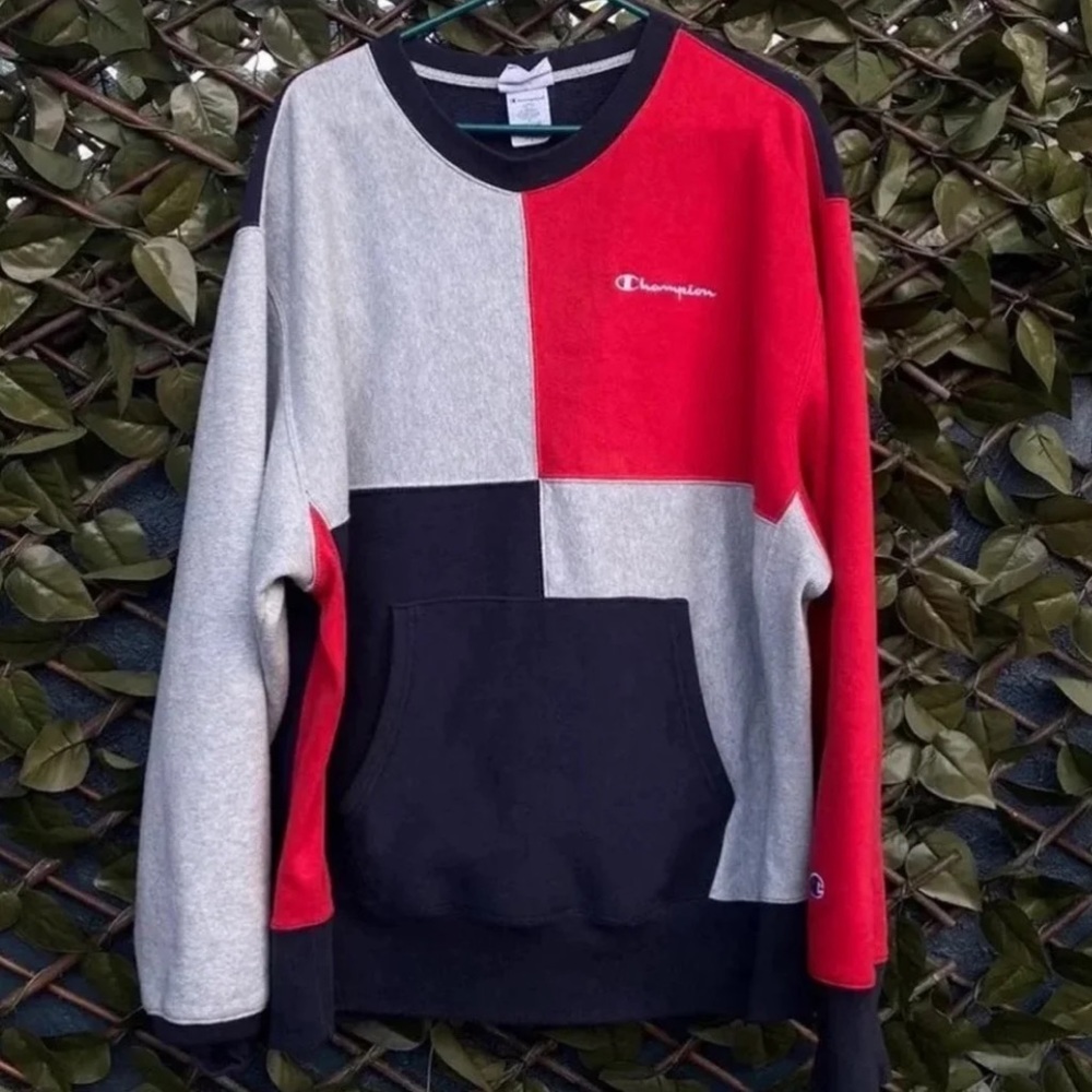 Champion Colorblock Reverse Weave Colorway Sweatshirt Size XL